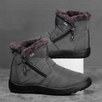Bottes d'hiver homme à doublure isolante, noir ou gris
