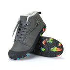 Bottes d'hiver enfant imperméables, doublure polaire, du 30 au 39, bleu