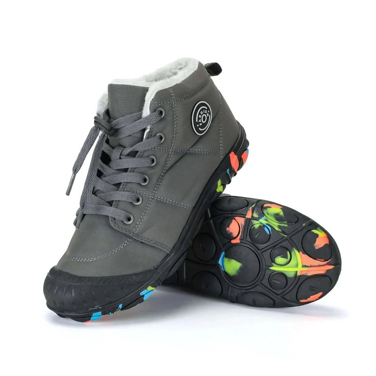 Bottes d'hiver enfant imperméables, doublure polaire, du 30 au 39, bleu