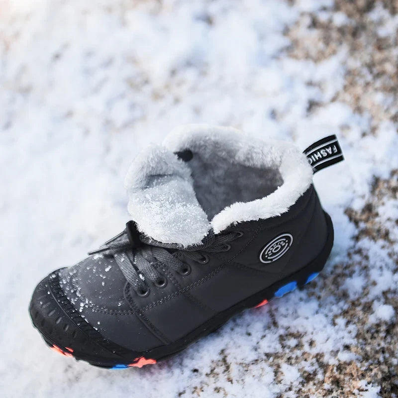 Bottes d'hiver enfant imperméables, doublure polaire, du 30 au 39