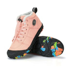 Bottes d'hiver enfant imperméables, doublure polaire, du 30 au 39, rose