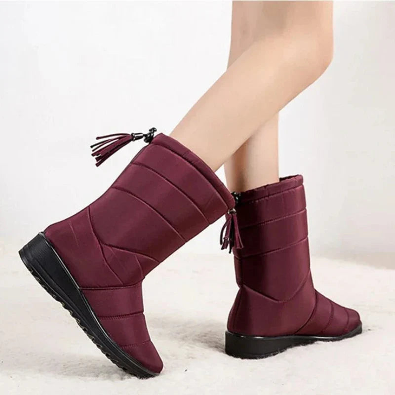 Bottes hautes d'hiver femme fourrées, imperméables, du 36 au 43
