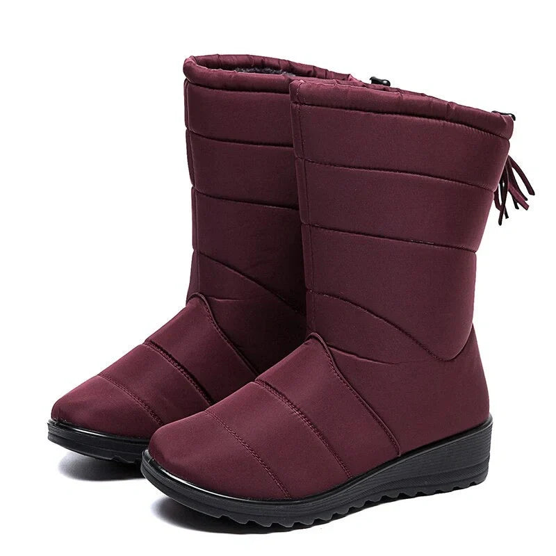 Bottes hautes d'hiver femme fourrées, imperméables, du 36 au 43