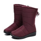 Bottes hautes d'hiver femme fourrées, imperméables, du 36 au 43