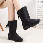 Bottes hautes d'hiver femme fourrées, imperméables, du 36 au 43