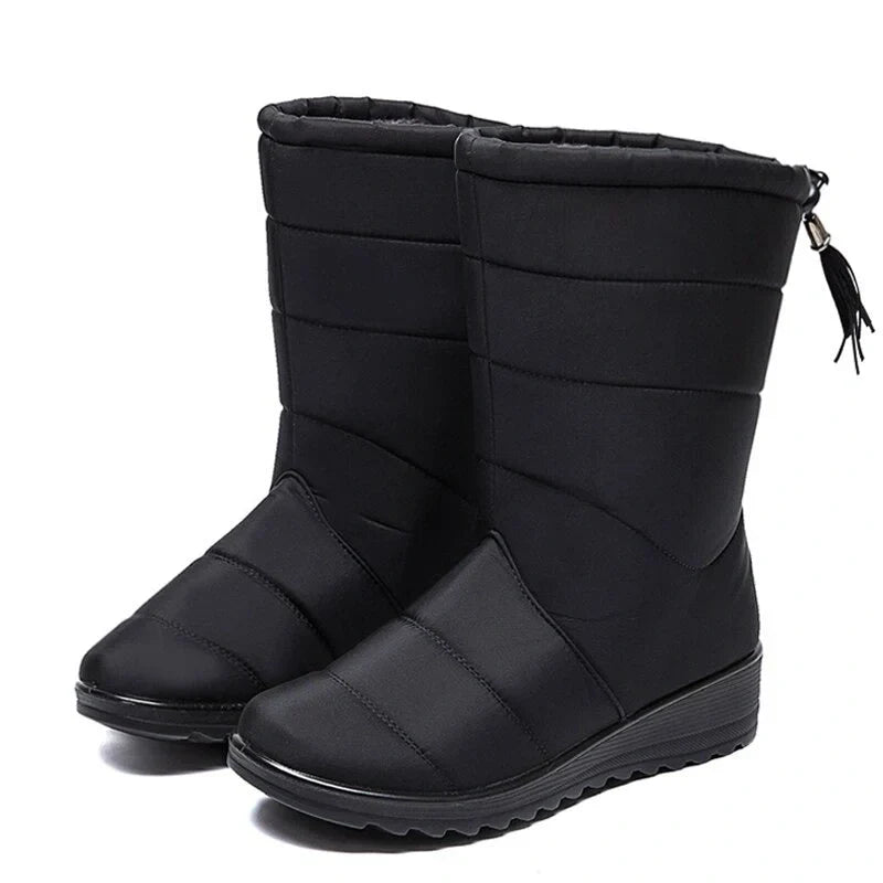Bottes hautes d'hiver femme fourrées, imperméables, du 36 au 43