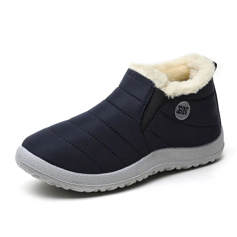 Bottes d'hiver femme imperméables et fourrées, semelle antidérapante
