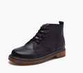 Bottes d'hiver femme à lacets, talon plat de 3 cm
