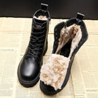 Bottes d'hiver femme noires, du 35 au 40, noir