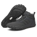 Bottes d'hiver pieds nus mixtes, doublure chaude, du 35 au 48, gris