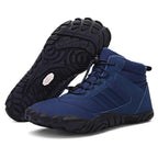 Bottes d'hiver pieds nus mixtes, doublure chaude, du 35 au 48, bleu foncé