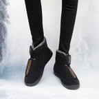 Bottes d'hiver unisexe doublées, fermeture réglable, 35 au 46
