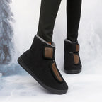 Bottes d'hiver unisexe doublées, fermeture réglable, 35 au 46
