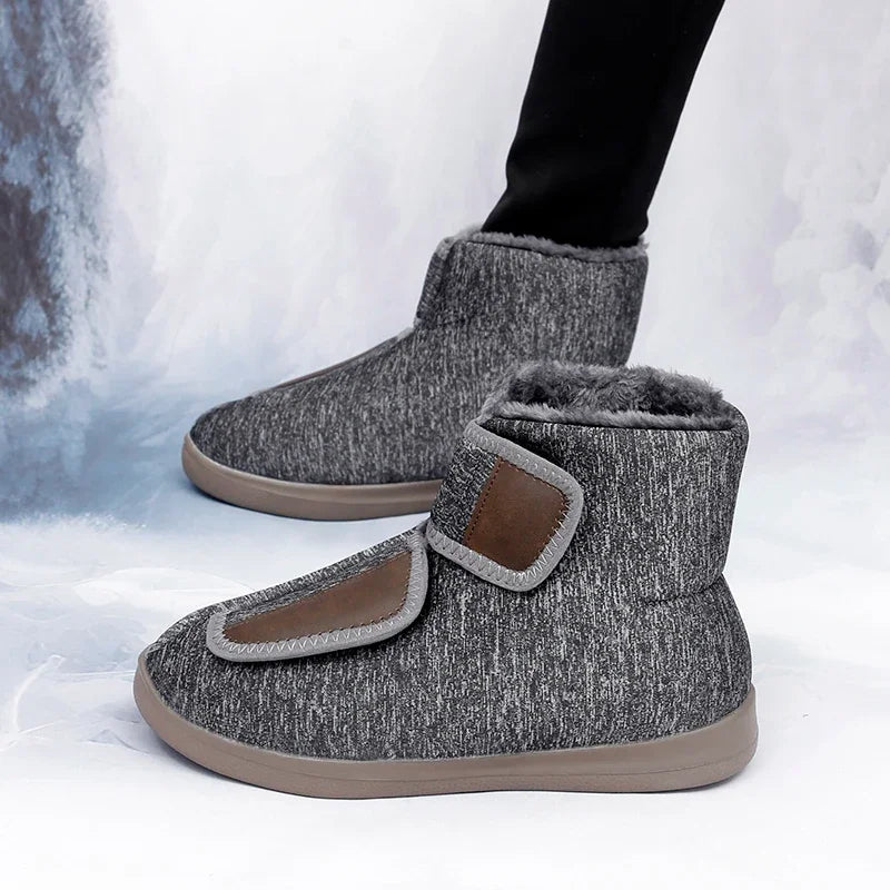 Bottes d'hiver unisexe doublées, fermeture réglable, 35 au 46