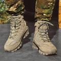 Bottes imperméables montantes à lacets, semelle antidérapante, jaune