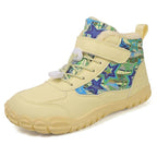 Bottes de neige enfant fourrées, semelle antidérapante, jaune
