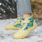 Bottes de neige enfant fourrées, semelle antidérapante