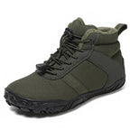 Bottes de neige enfant fourrées, semelle antidérapante, vert