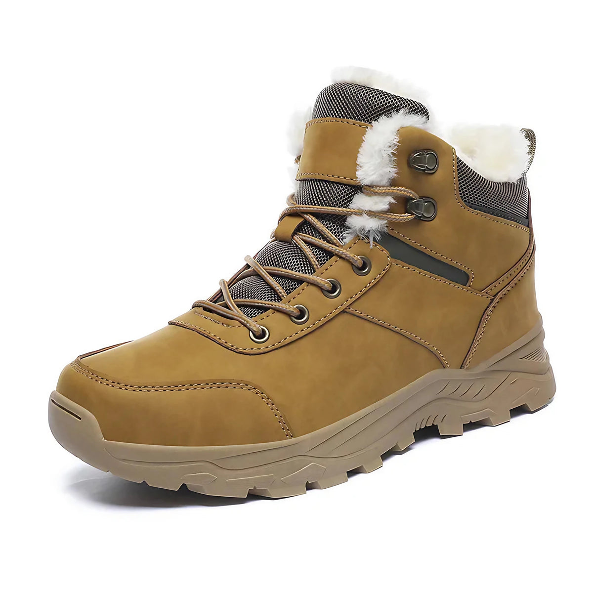 Bottes de neige montantes unisexe, doublure chaude, du 39 au 48, marron