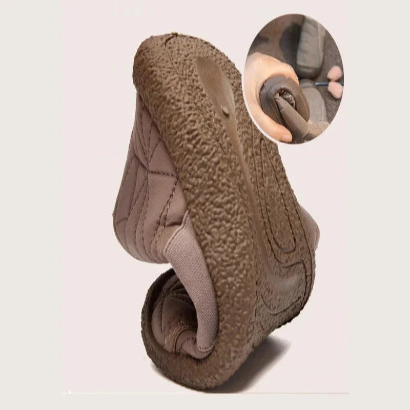 Bottes de neige femme matelassées, imperméables, doublure peluche