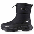 Bottes de neige homme fourrées à enfiler, semelle caoutchouc
