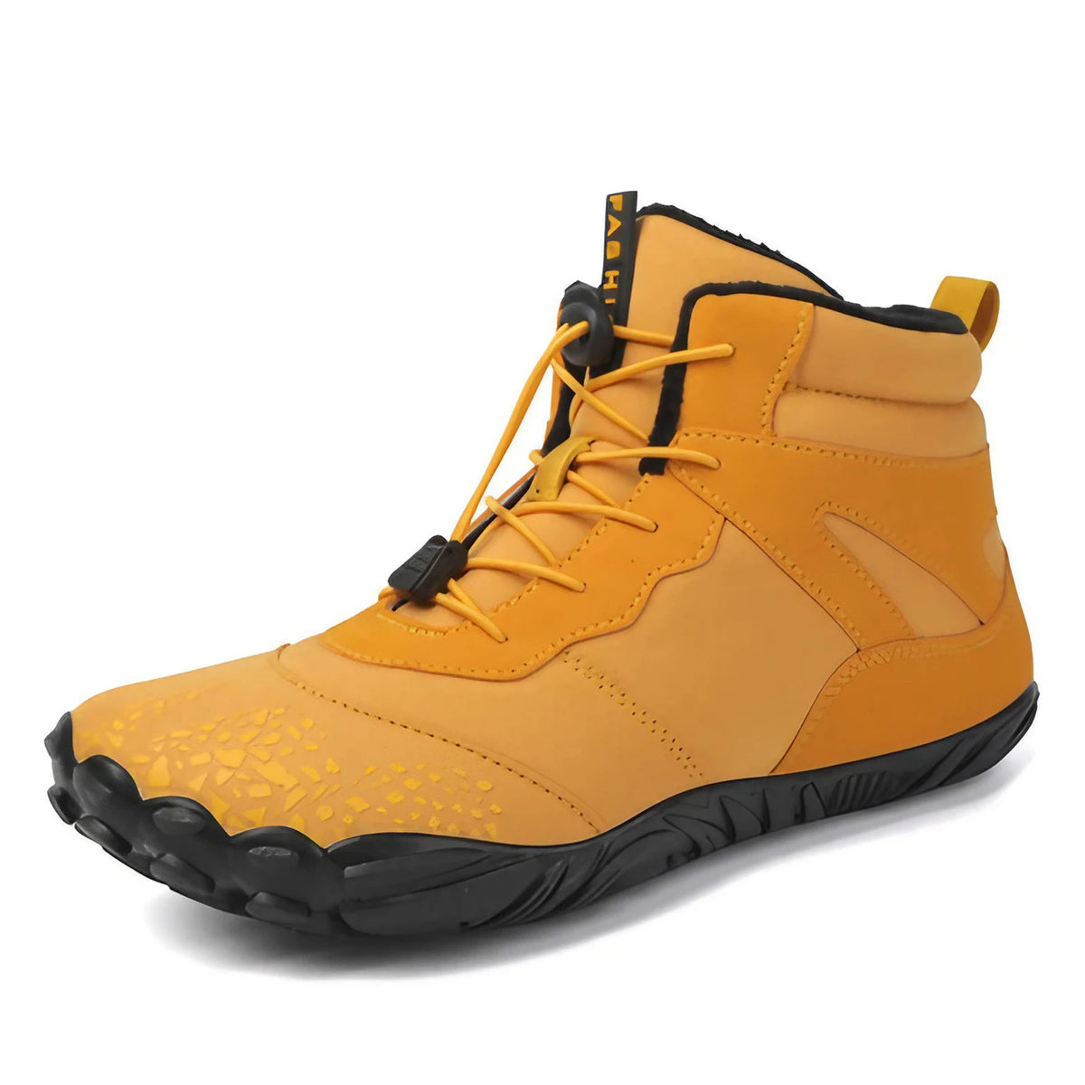 Bottes de neige pieds nus mixtes, doublées, du 36 au 46, jaune