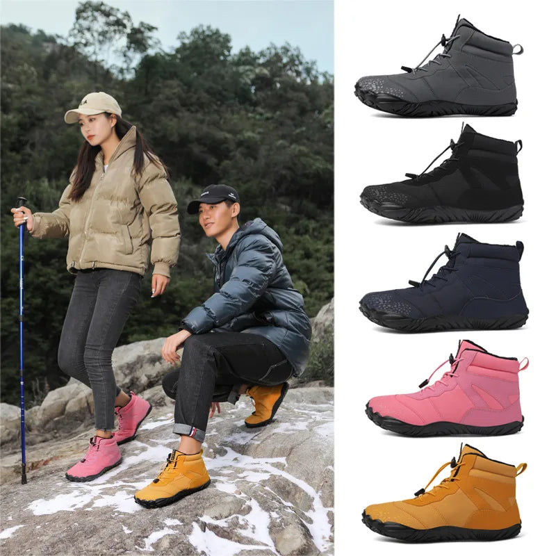 Bottes de neige pieds nus mixtes, doublées, du 36 au 46