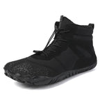 Bottes de neige pieds nus mixtes, doublées, du 36 au 46, noir