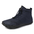 Bottes de neige pieds nus mixtes, doublées, du 36 au 46, bleu