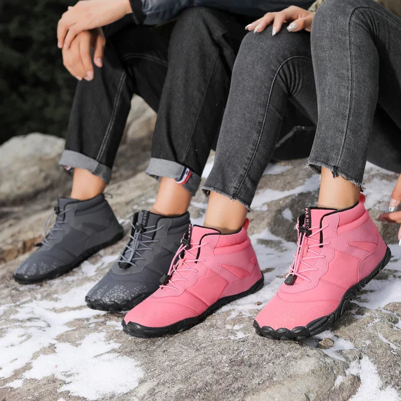 Bottes de neige pieds nus mixtes, doublées, du 36 au 46