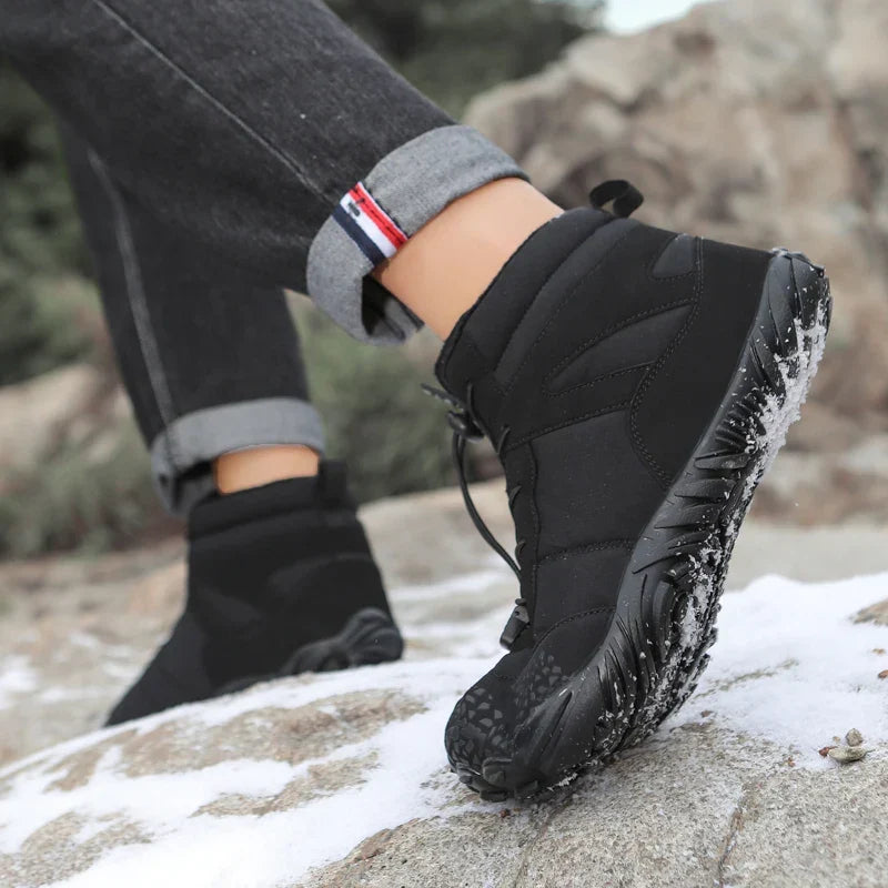 Bottes de neige pieds nus mixtes, doublées, du 36 au 46