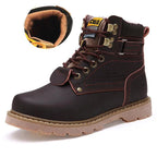 Bottes de neige rétro à lacets, avec ou sans doublure, du 35 au 46, marron terne
