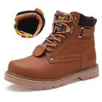 Bottes de neige rétro à lacets, avec ou sans doublure, du 35 au 46, marron