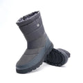 Bottes de neige mixtes mi-mollet, doublure peluche, 36 au 46, gris