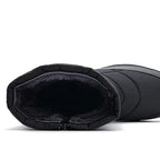 Bottes de neige mixtes mi-mollet, doublure peluche, 36 au 46
