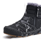 Bottes de neige mixtes imperméables, doublure peluche, 36 au 46