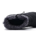 Bottes de neige mixtes imperméables, doublure peluche, 36 au 46