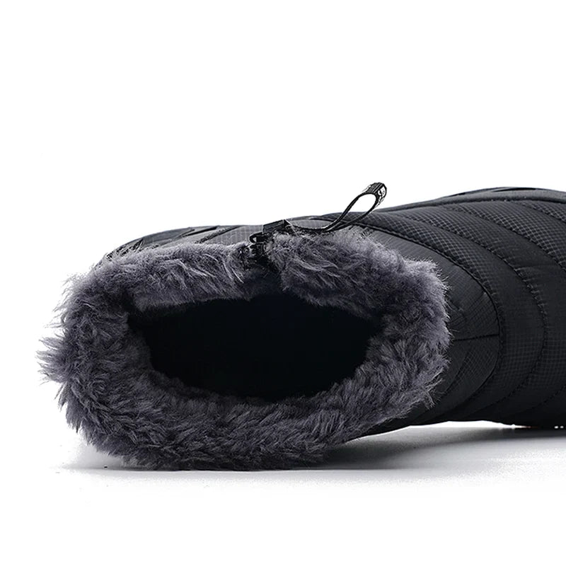 Bottes de neige mixtes imperméables, doublure peluche, 36 au 46