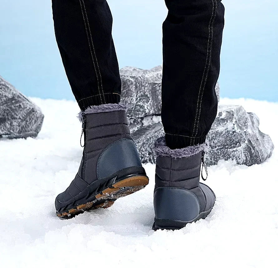 Bottes de neige mixtes imperméables, doublure peluche, 36 au 46
