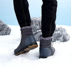 Bottes de neige mixtes imperméables, doublure peluche, 36 au 46