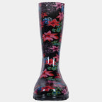 Bottes de pluie femme mi-mollet en PVC, semelle en caoutchouc