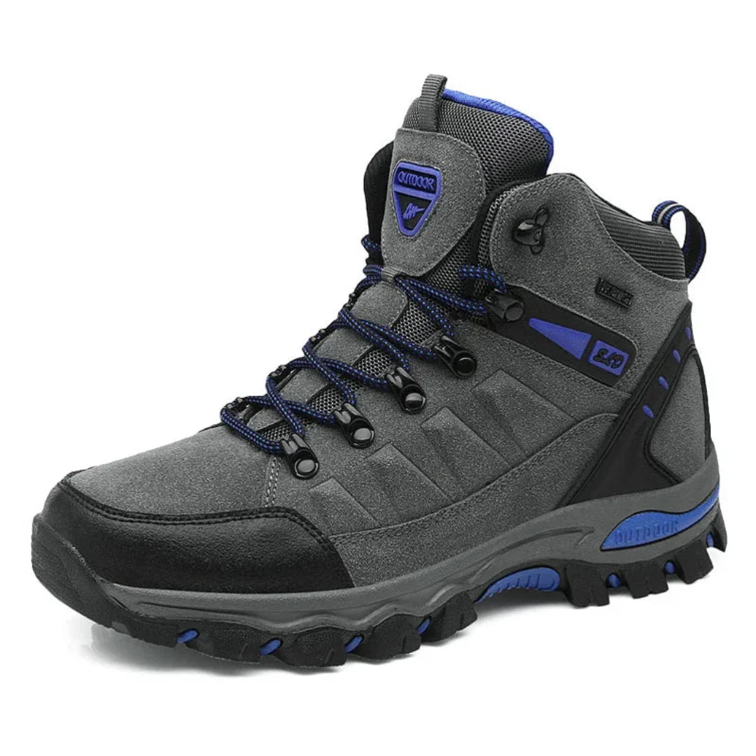 Bottes de randonnée d'hiver mixtes, doublure chaude, gris