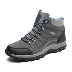 Chaussures de randonnée montantes imperméables, unisexe, gris