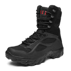 Bottes de randonnée homme tactiques, bout renforcé, sable ou noir, noir