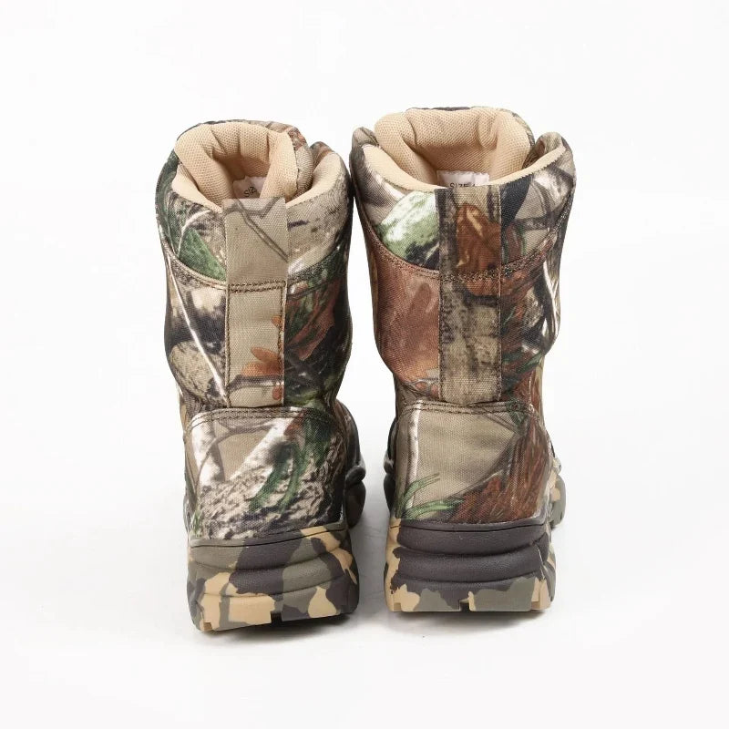 Chaussures de randonnée montantes camouflage, membrane imperméable
