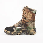 Chaussures de randonnée montantes camouflage, membrane imperméable
