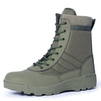 Bottes de randonnée mixtes, embout renforcé, semelle caoutchouc, vert