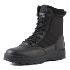 Bottes de randonnée mixtes, embout renforcé, semelle caoutchouc, noir