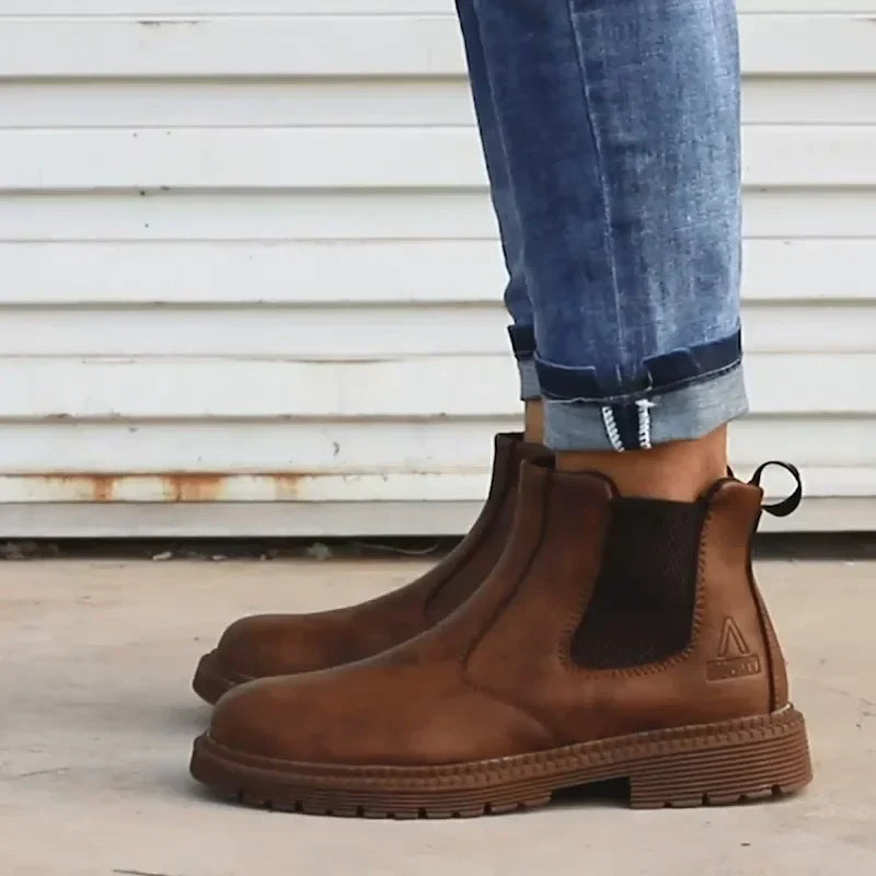 Bottes de sécurité homme à embout acier, montantes et imperméables