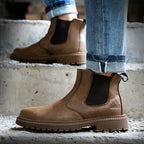 Bottes de sécurité homme à embout acier, montantes et imperméables